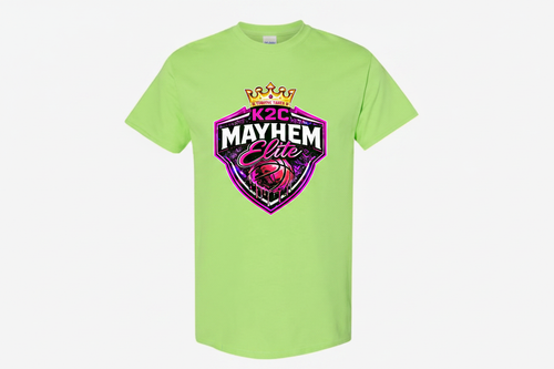 K2C Mayhem Elite on Lime Green Shirt